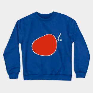 Minimal Red Thing Painting Crewneck Sweatshirt